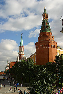 The Corner Arsenal (Uglovaya Arsenalanya) Tower in Moscow Kremlin